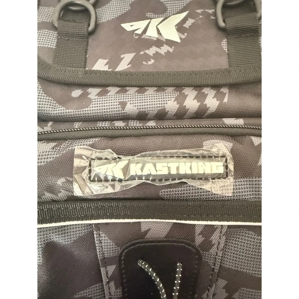 KastKing BaitSpace Fishing Sling Backpack Black Camo Tackle Bag NWT